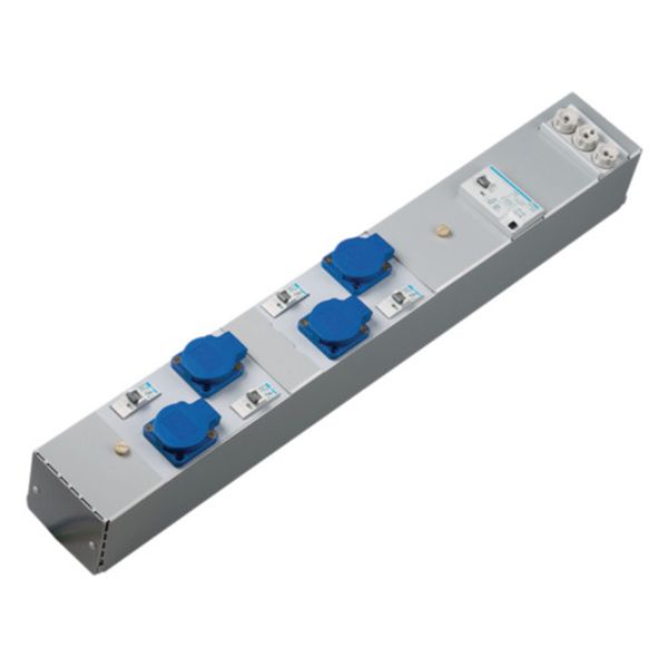 Power strip, KVS, 4 x sockets with protective contact image 1