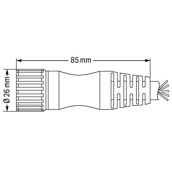 Connecting cable 12-pole Length: 10 m black image 3