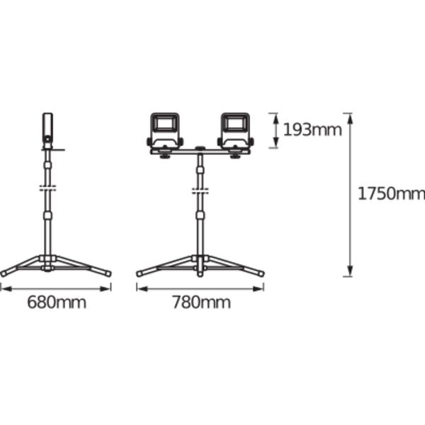 WORKLIGHTS - TRIPOD 2x30W 4000K image 10