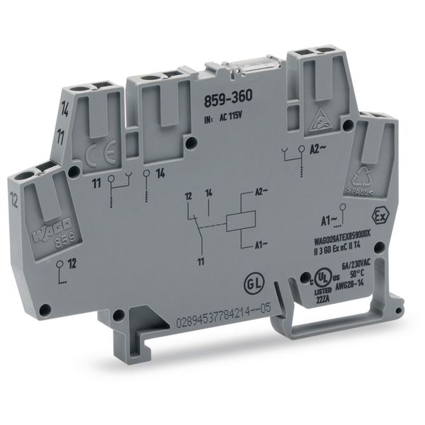 859-359 Relay module; Nominal input voltage: 230 VAC; 1 changeover contact image 2