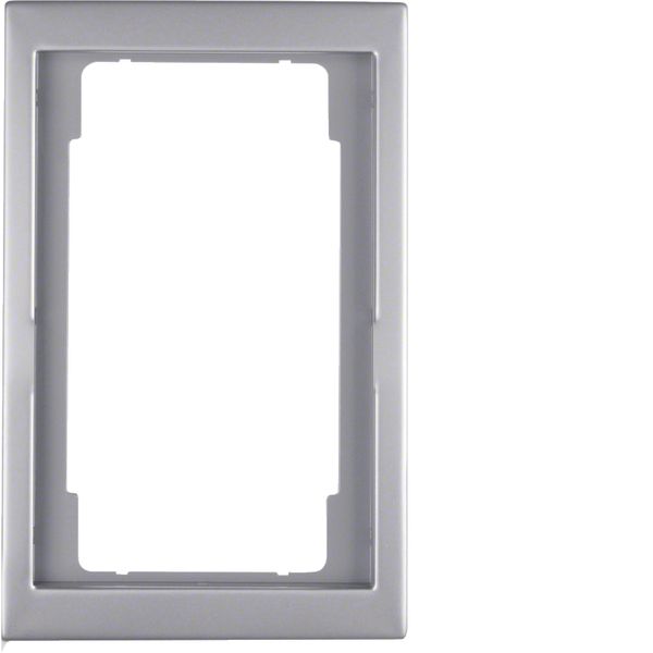 Frame l. cut-out, K.5, stainless steel, metal matt finish image 1
