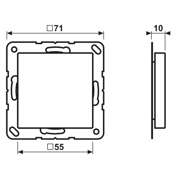 Blank centre plate A594-0SW image 4