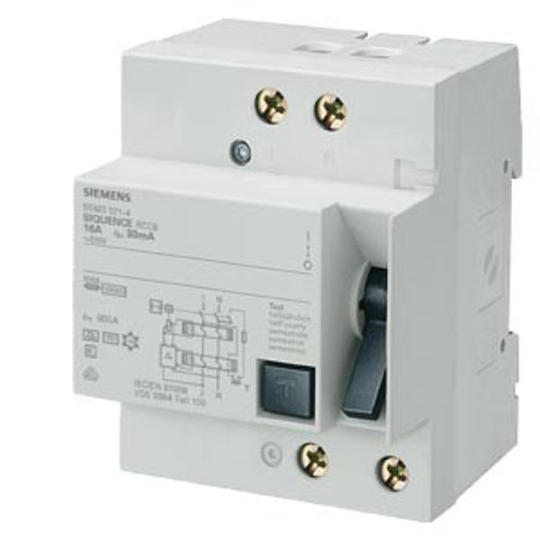 Residual current operated circuit breaker, 2-pole, type  5SM3326-4KK14 image 1