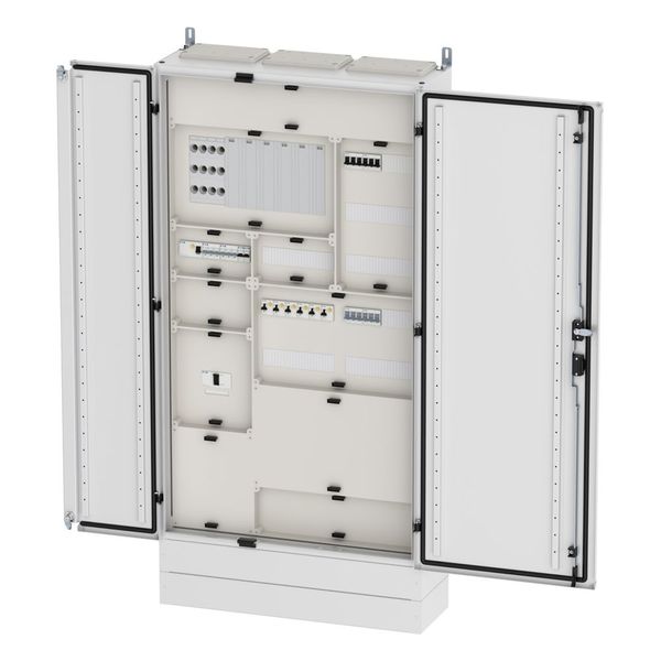 Floor-standing distribution board EMC2 empty, IP55, protection class II, HxWxD=1700x800x270mm, white (RAL 9016) image 3