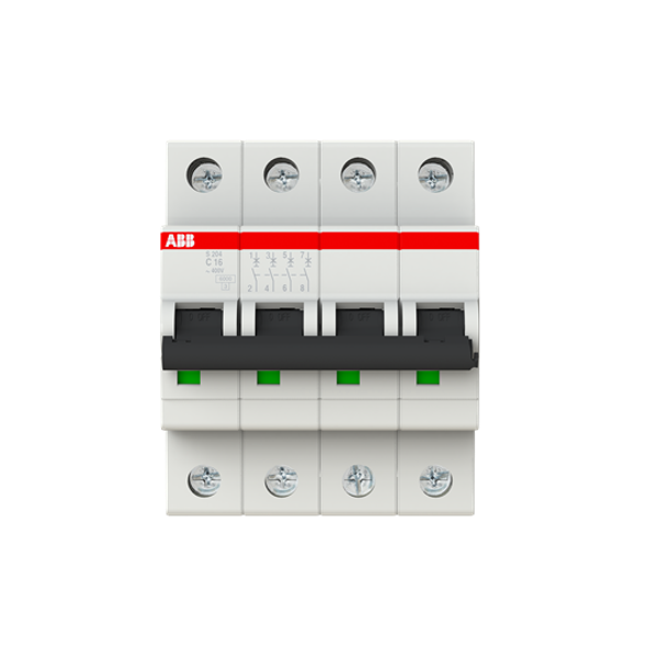 S204-C16 Miniature Circuit Breaker - 4P - C - 16 A image 5