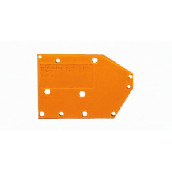 End plate snap-fit type 1.5 mm thick orange image 2