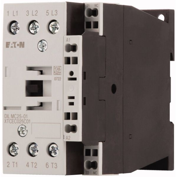Contactor, 3 pole, 380 V 400 V 11 kW, 1 NC, 48 V 50 Hz, AC operation, Spring-loaded terminals image 3