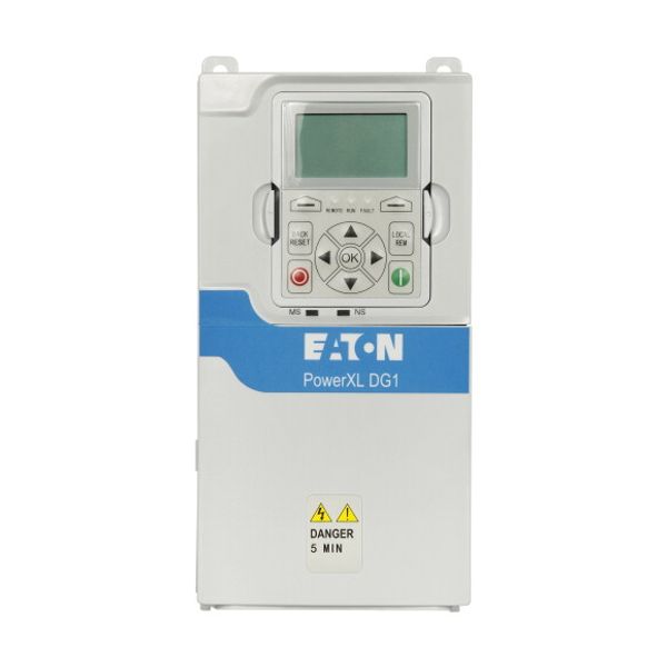 Variable frequency drive, 400 V AC, 3-phase, 4.3 A, 1.5 kW, IP20/NEMA0, Brake chopper image 1