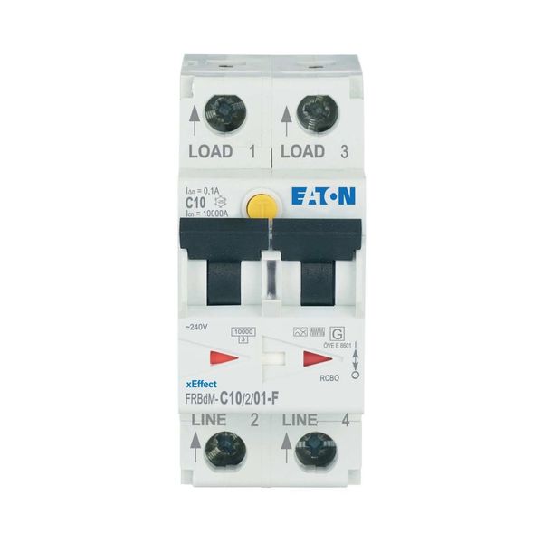 Digital RCD/MCB combination, 10 A, 100 mA, MCB trip characteristic: C, 2p, RCD trip characteristic: F image 6