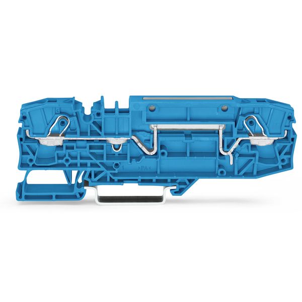 2-conductor through terminal block 6 mm² with test option blue image 1