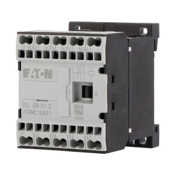 Contactor relay, 42 V 50 Hz, 48 V 60 Hz, N/O = Normally open: 3 N/O, N/C = Normally closed: 1 NC, Spring-loaded terminals, AC operation image 6