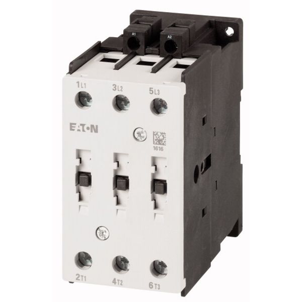 Contactor, 3 pole, 380 V 400 V: 22 kW, 24 V DC, DC operation, Screw terminals image 1