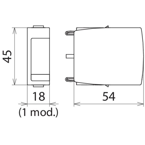 Surge arrester type 2 N-PE spark-gap based prot. module f. DEHNguard A image 2