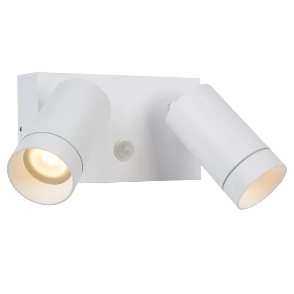 Lucide TAYLOR - Wall spotlight Outdoor - 2xGU10 - IP54 - White image 1