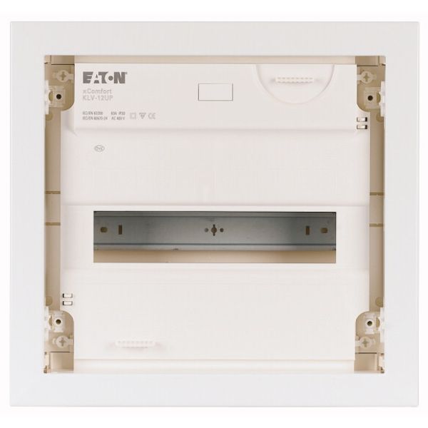 Compact distribution board-flush mounting, 1-rows, flush sheet steel door image 2