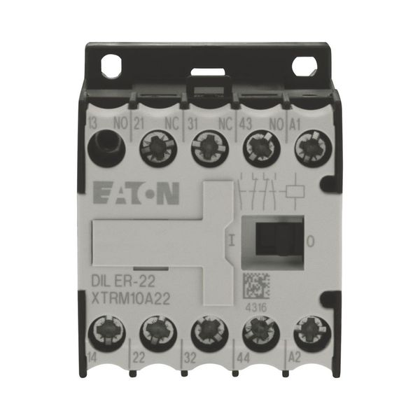 Contactor relay, 24 V DC, N/O = Normally open: 2 N/O, N/C = Normally closed: 2 NC, Spring-loaded terminals, DC operation image 10