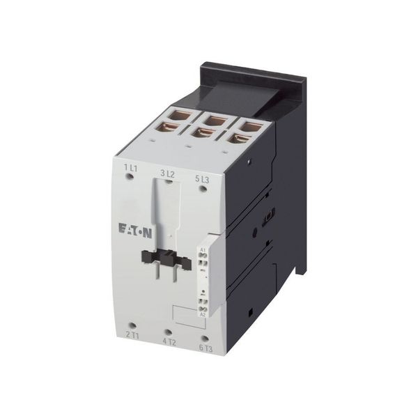 Contactor, 3 pole, 380 V 400 V 55 kW, RDC 24: 24 - 27 V DC, DC operation, Spring-loaded terminals image 1