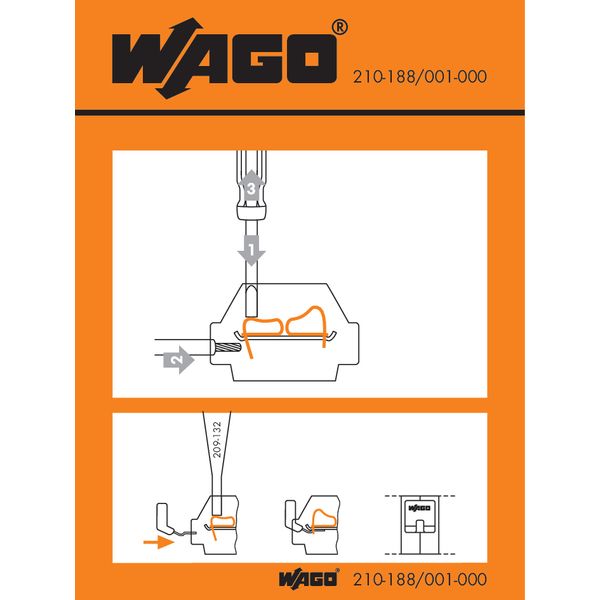 Stickers for operating instructions for side-entry terminal strips 260 image 2