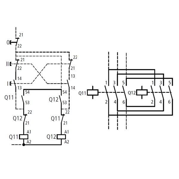 Reversing Contactors Combination, 3kW/400V, coil 230VAC image 2