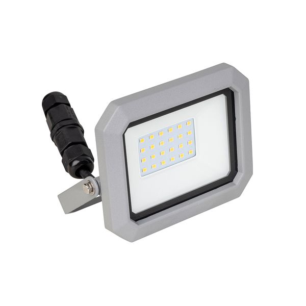20W LED Floodlight "Slim" with 2m H05RN-F 3G1.0 Cable and 2P+E plug image 1