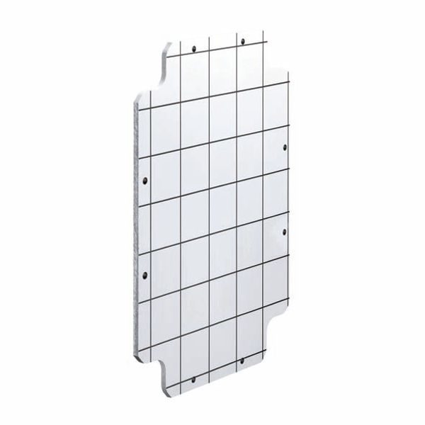 BACK-MOUNTING PLATE WITH SELF-TAPPING FIXING SCREWS - FOR BOXES 190X140 - IN INSULATED MATERIAL image 2