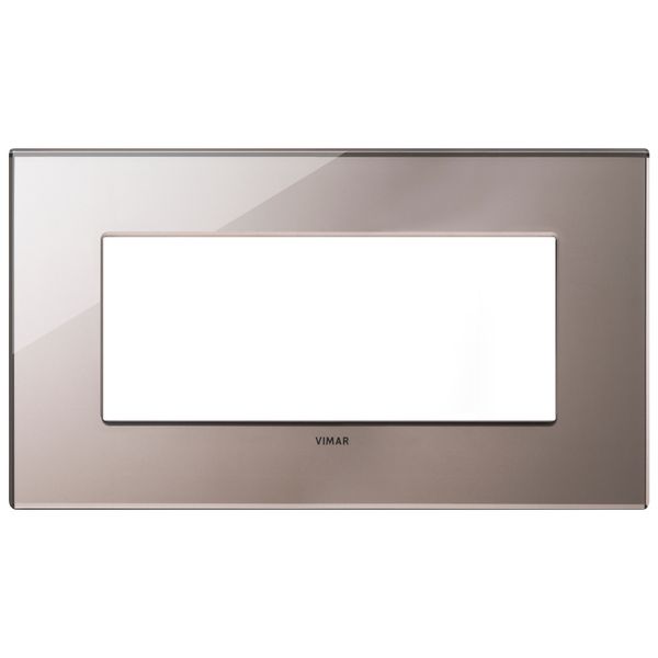 Plate 5M BS mirror glass shiny bronze image 1