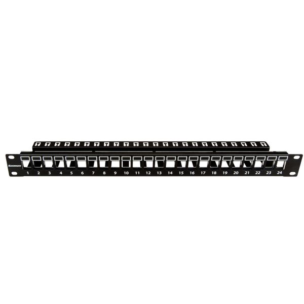 Patchpanel 19" empty for 24 modules (SFA)(SFB), 1U, RAL9005 image 6