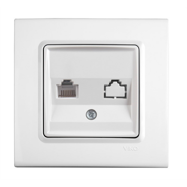 Linnera-Rollina Numerical Phone Socket (CAT3) White image 1