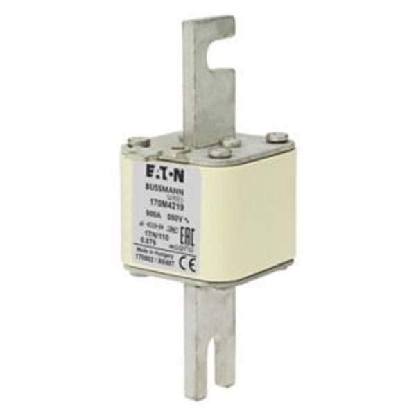 Fuse-link, high speed, 900 A, AC 550 V, DIN 1, 53 x 69 x 108 mm, aR, DIN, IEC, single indicator image 4