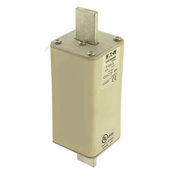 Fuse-link, high speed, 400 A, DC 1000 V, 3L, 75 x 91 x 205 mm, gPV, UL, IEC, with indicator image 20