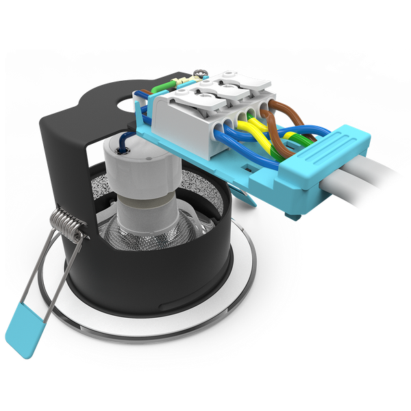 Edge GU10 IP65 Fire Rated Downlight Satin Chrome image 5