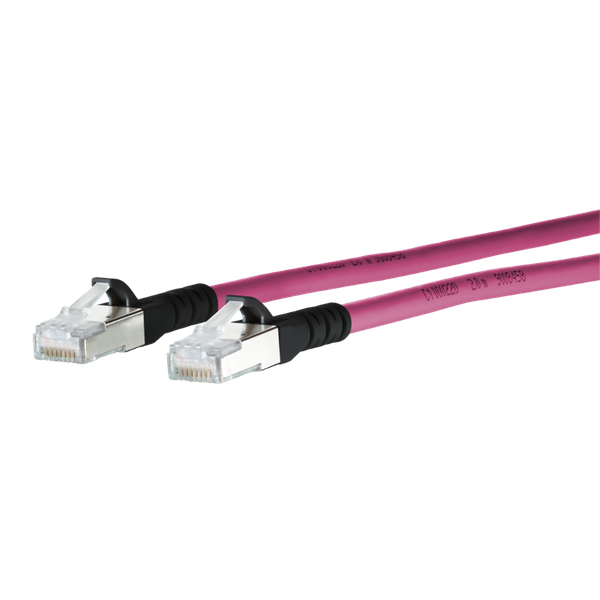 Patch cord Cat.6A AWG 26 1.5 m violet-black image 3