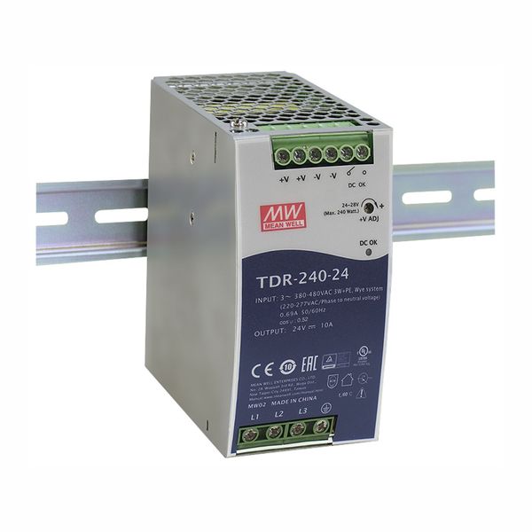 TDR-960-24 DIN rail power supply, 960W, 24V, 40A, MEAN WELL image 1