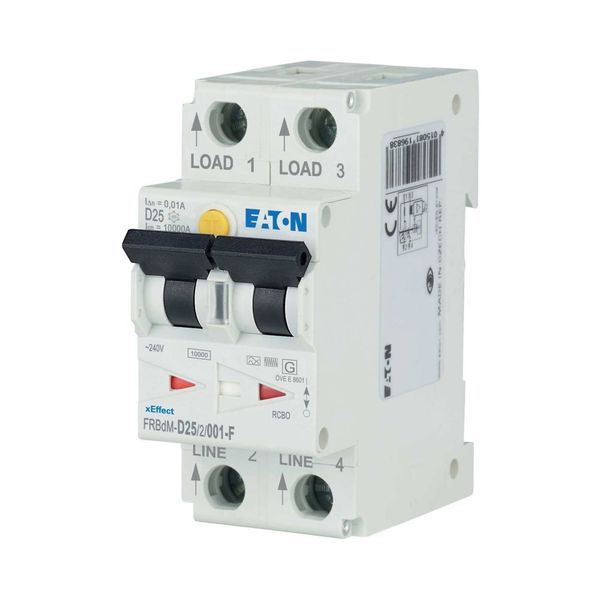 Digital RCD/MCB combination, 25 A, 10 mA, MCB trip characteristic: D, 2p, RCD trip characteristic: F image 7