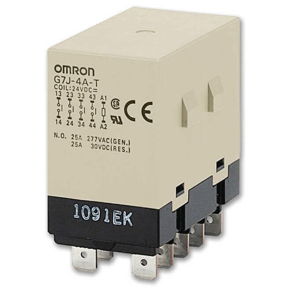 Power Relay, DPST-NO/DPST-NC, screw terminal, 12 VDC G7J 1022R image 5