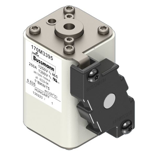 Fuse-link, high speed, 250 A, AC 1250 V, compact size 1, 45 x 59 x 75 mm, aR, IEC, UL, single indicator image 3