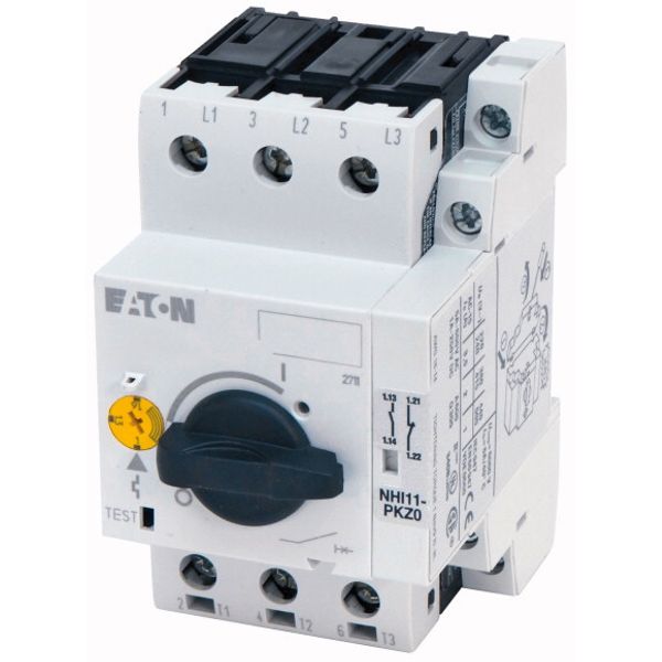 Motor-protective circuit-breaker, 3p+1N/O+1N/C, Ir=4-6.3A, screw connection image 1