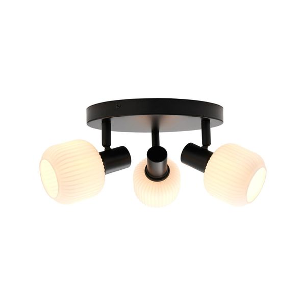 Milford Mini 3-Rondel | Ceiling light | Black image 1