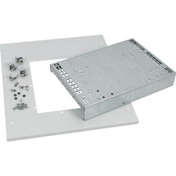 Mounting kit, for IZMX16, 3p, withdrawable unit, WxD=425x600mm, +door, grey image 2