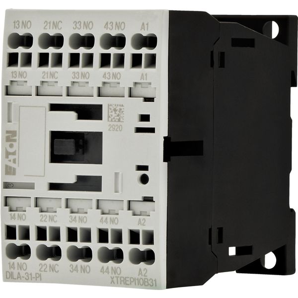 Contactor relay, 110 V 50 Hz, 120 V 60 Hz, 3 N/O, 1 NC, Push in terminals, AC operation image 4