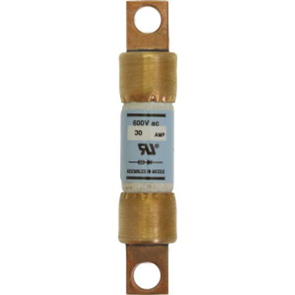 Eaton Bussmann series Tron KAC high speed fuse, 600V, 60A, 200 kAIC, Non Indicating, High speed fuse, Blade end X blade end, Stud image 23