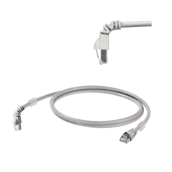 Ethernet Patchcable, RJ45 IP 20, Angled 270°, RJ45 IP 20, Number of po image 1