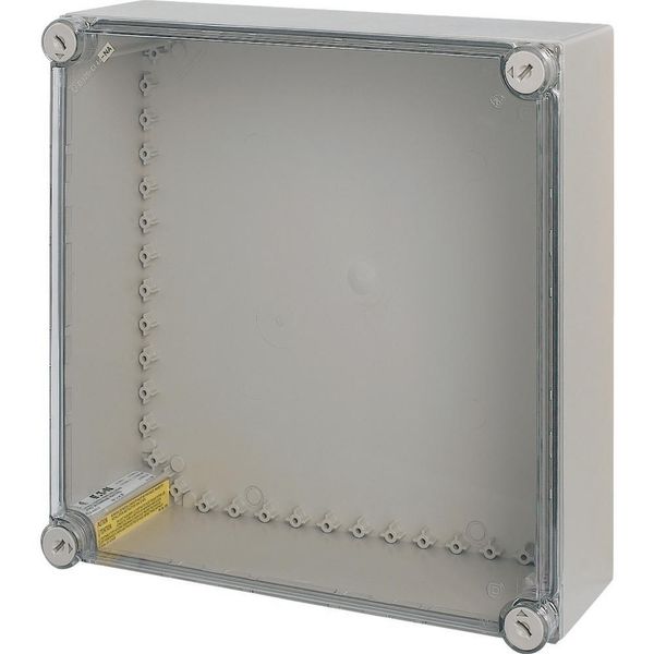 Insulated enclosure, smooth sides, HxWxD=375x375x150mm, NA type image 2