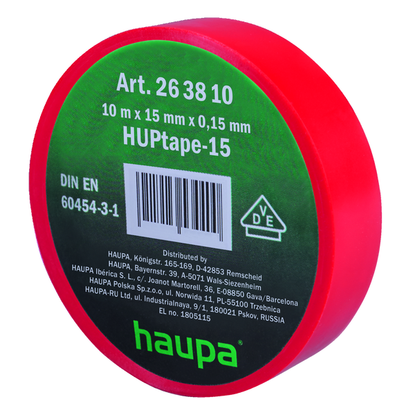 Electrical insulation tape 19 mm x 20 m red image 2