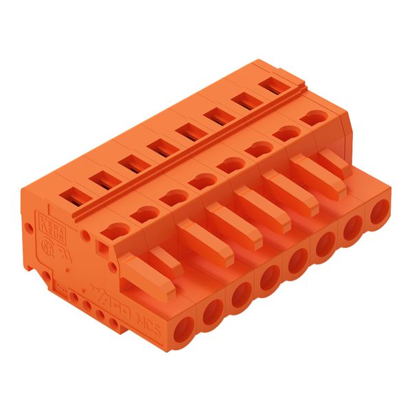 1-conductor female connector CAGE CLAMP® 2.5 mm² orange image 1