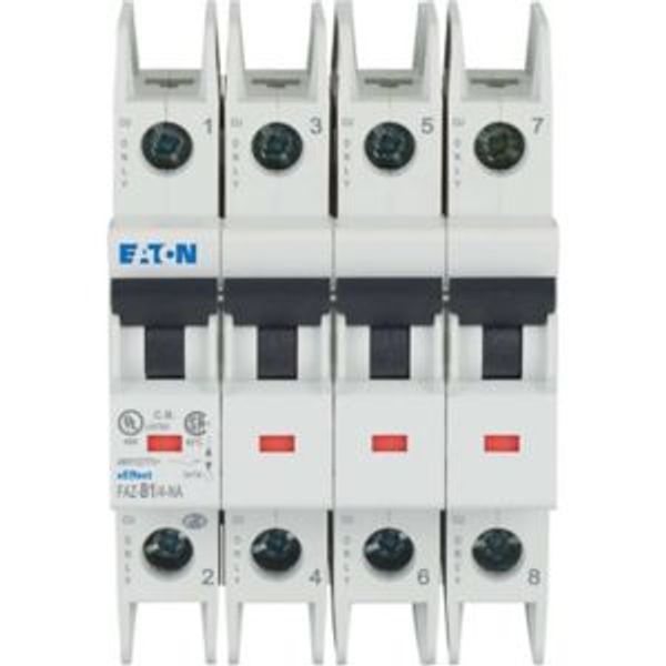 Miniature circuit breaker (MCB), 1 A, 4p, characteristic: B, NA image 5