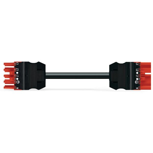 pre-assembled interconnecting cable Cca Socket/plug red image 1