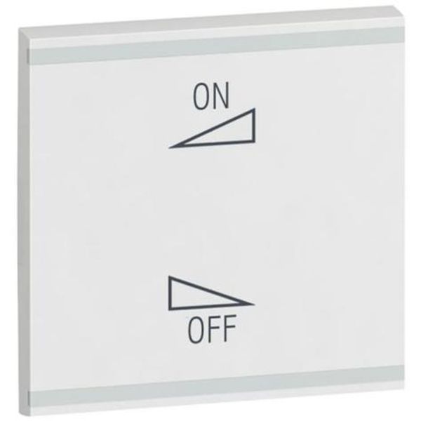 Square key cover Arteor BUS/SCS - regulation symbol - 2 modules - white image 1