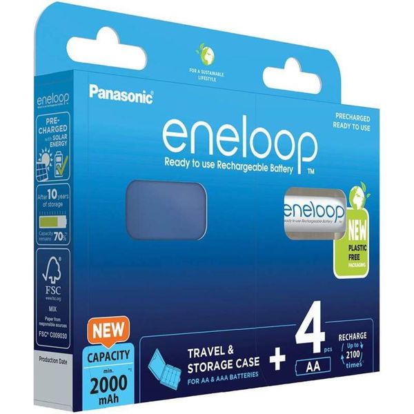 Eneloop BK-3MCDEC AA 2000mAh BL4 incl. Accu-Box image 1