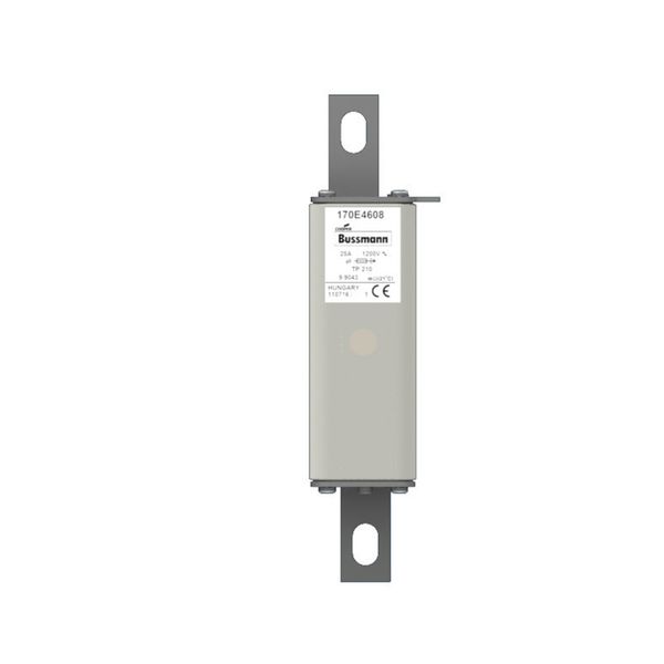 Fuse-link, high speed, 25 A, AC 1200 V, compact size 1, 43 x 43 x 195 mm, aR, IEC, with indicator image 5